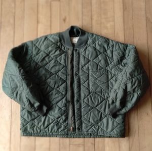 Quilted bomber jacket